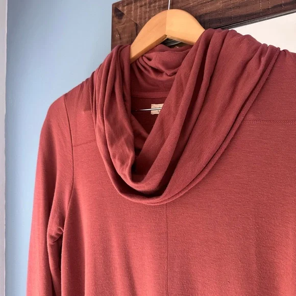 Cupio Red Cowl Neck Sweater Soft Knit Long Sleeve - Picture 3 of 5